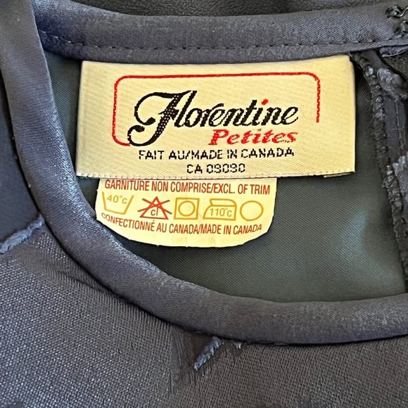 Vintage blue floral dress - Picture 5 of 5